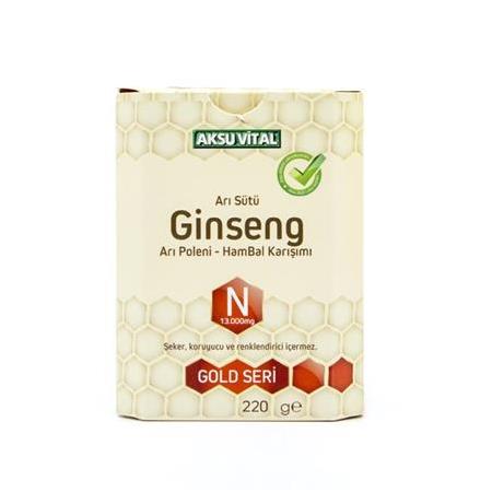 Aksuvital Ginsengli Arı Sütü Bal Polen (N) 13.000 Mg